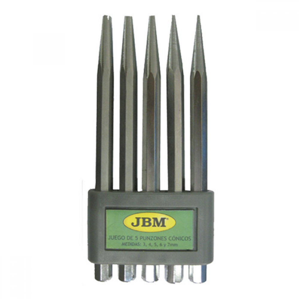 Set de 5 dornuri conice jbm - 52049 - JBM