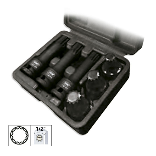 Set de 6 tubulare xzn de 1/2` de impact jbm - 00196 - JBM