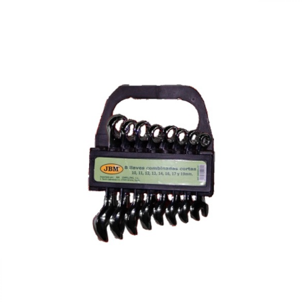 Set de 8 chei combinate scurte jbm - 50564 - JBM
