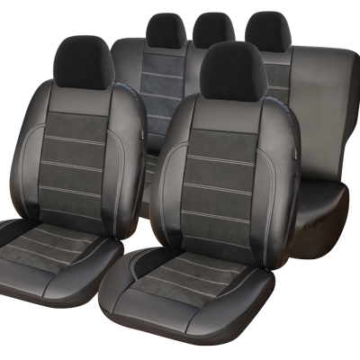 Set huse scaun exclusive leather si alcantara