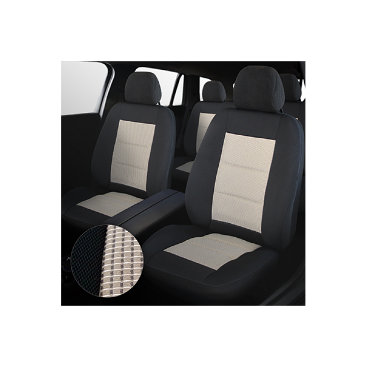 Set huse scaun premium lux negru-bej umb3 - 44512 - UMBRELLA