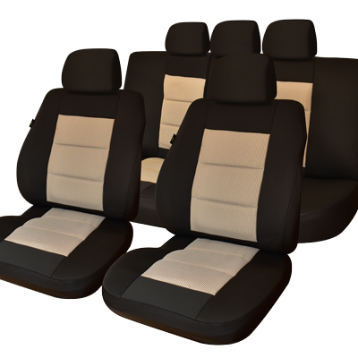 Set huse scaun premium lux negru-bej umb3 - 44512 - UMBRELLA