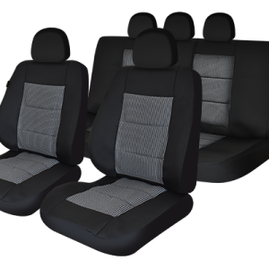 Set huse scaun premium lux negru umb1