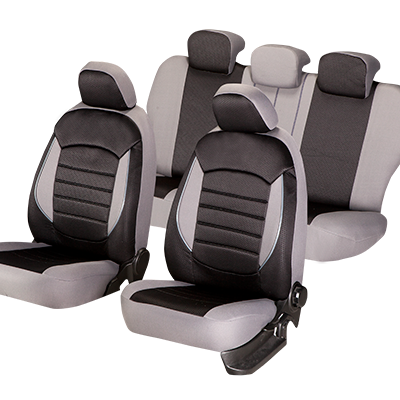 Set huse scaun urban negru - gri