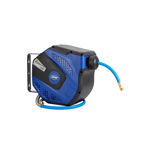 Tambur albastru cu furtun retractabil 12m - capat de 3/8 jbm