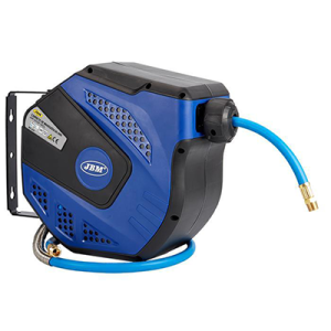 Tambur albastru cu furtun retractabil 12m - capat de 3/8 jbm