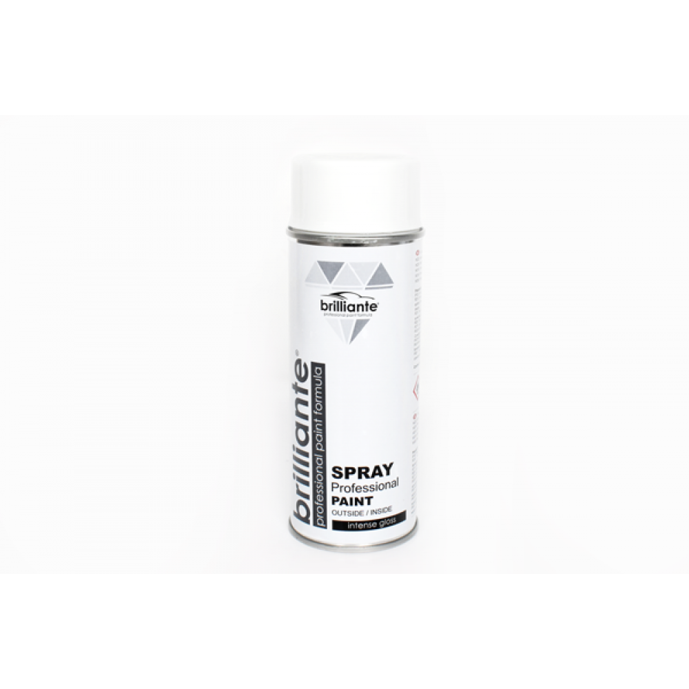 Vopsea spray alb pur lucios (ral 9010) 400ml brilliante - 01427 - BRILLIANTE
