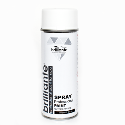 Vopsea spray alb pur mat (ral 9010) 400ml brilliante