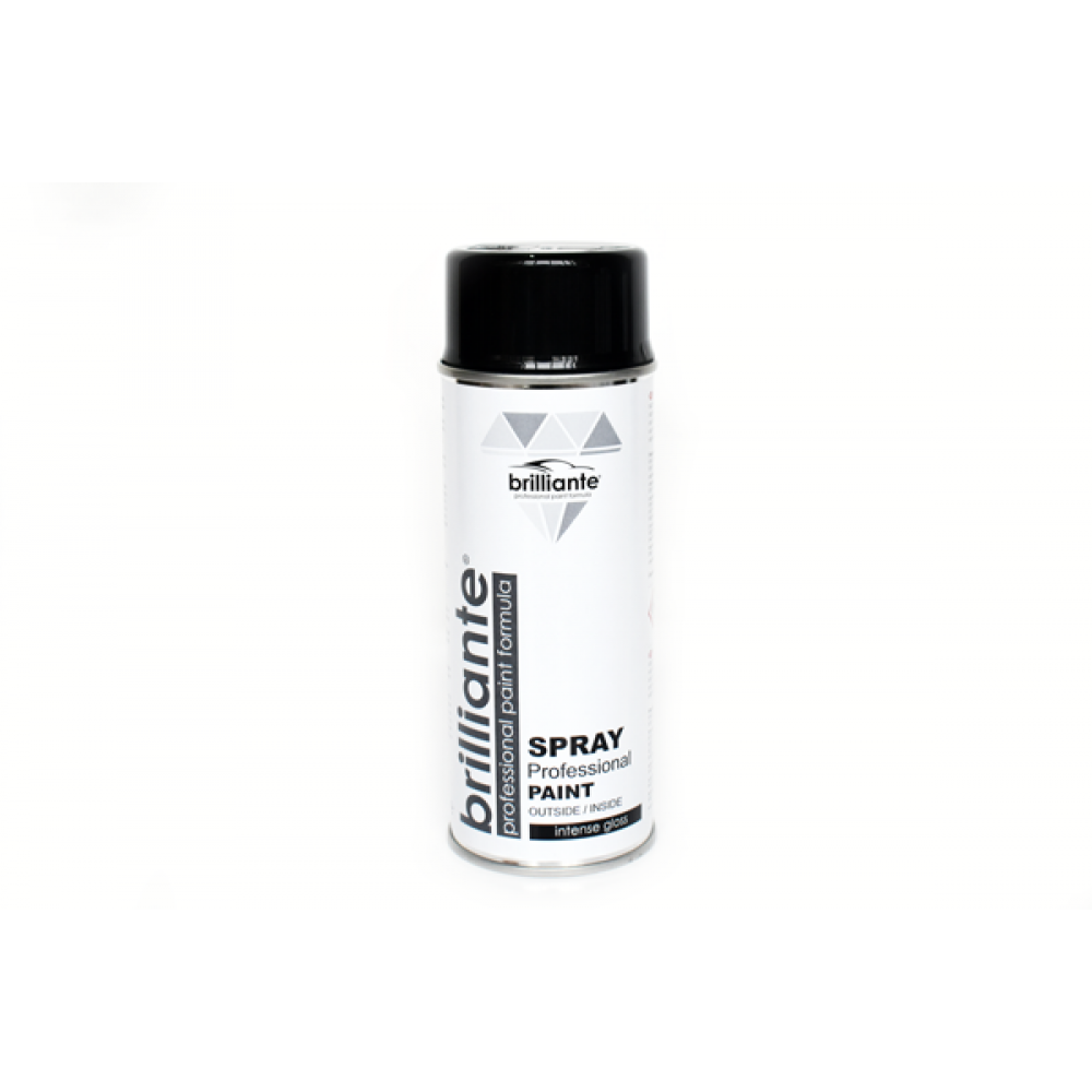 Vopsea spray negru lucios (ral 9005) 400ml brilliante - 01439 - BRILLIANTE