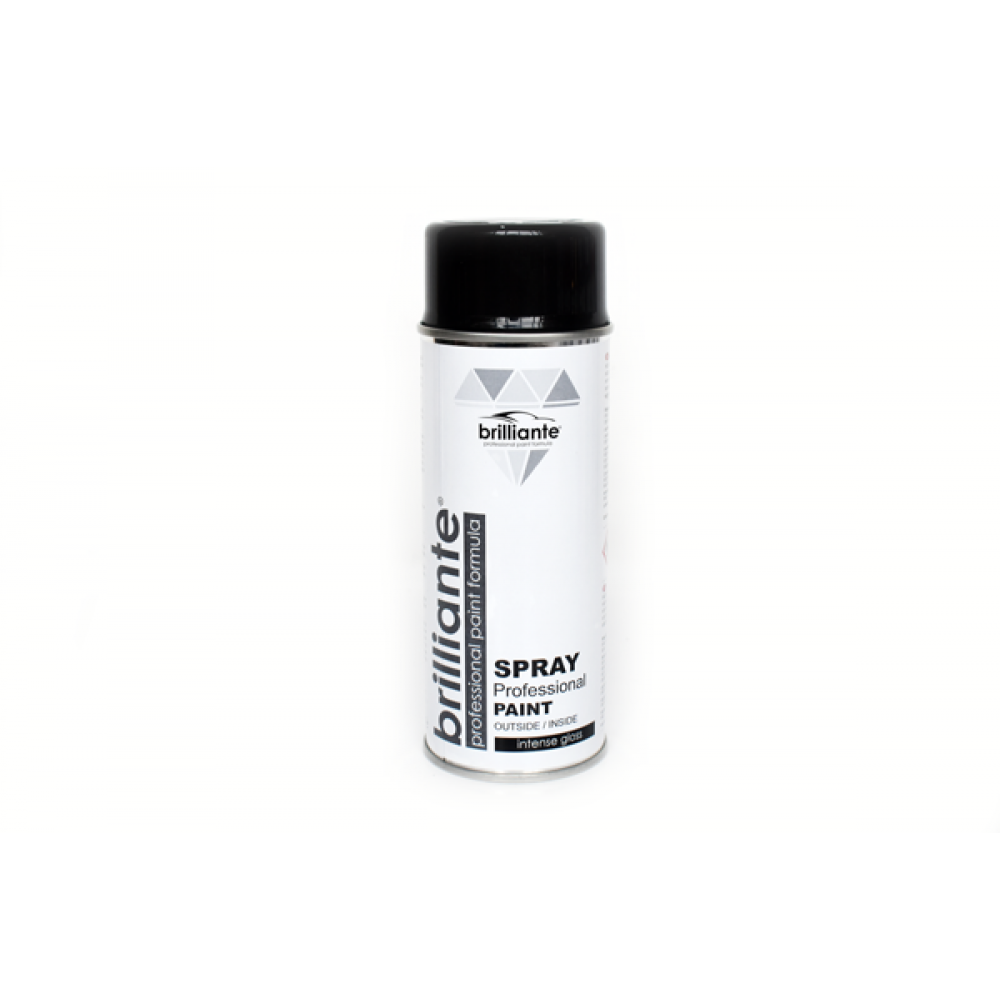 Vopsea spray negru trafic lucios (ral 9017) 400ml brilliante - 01442 - BRILLIANTE