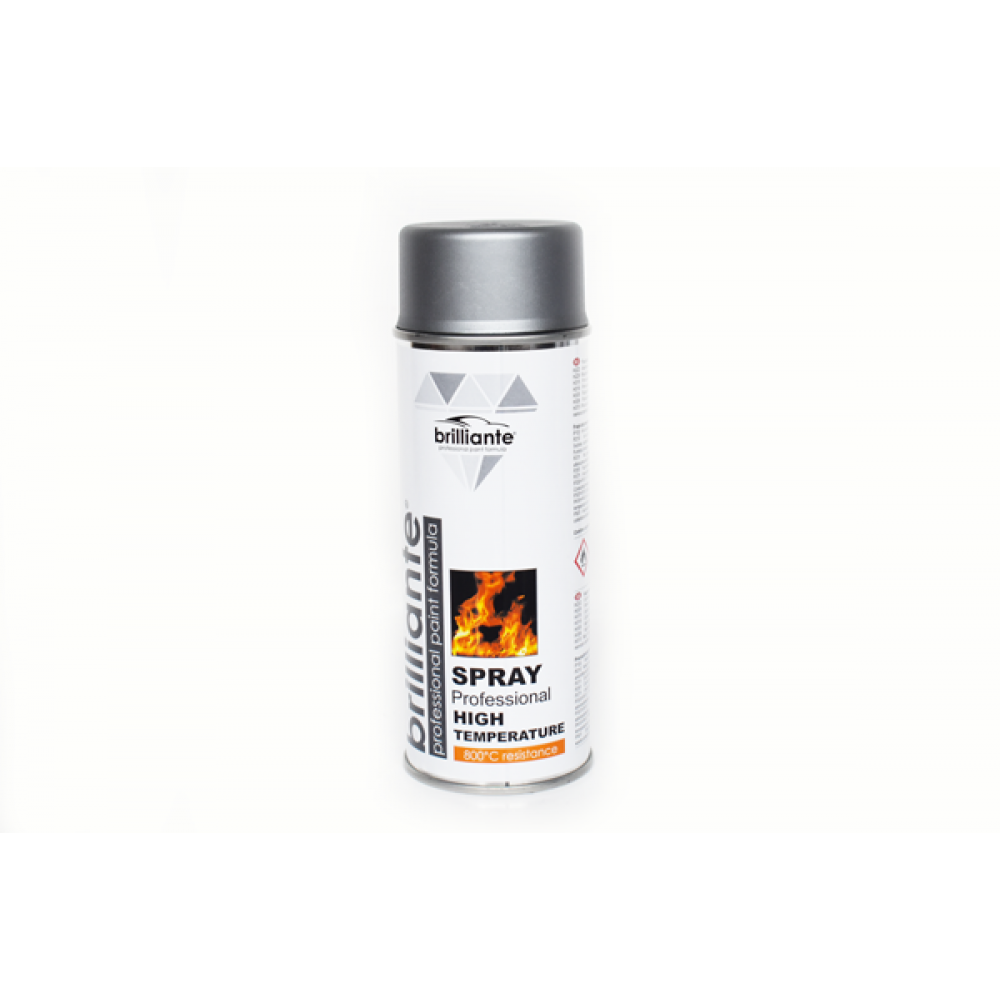 Vopsea spray temperaturi inalte (argintiu) 400ml brilliante - 01453 - BRILLIANTE