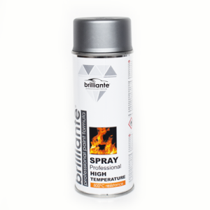 Vopsea spray temperaturi inalte (argintiu) 400ml brilliante