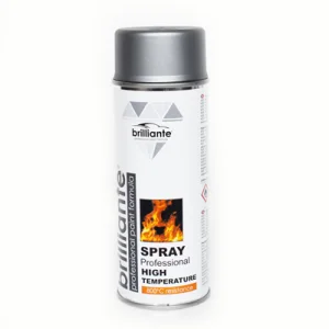 Vopsea spray temperaturi inalte (argintiu) 400ml brilliante