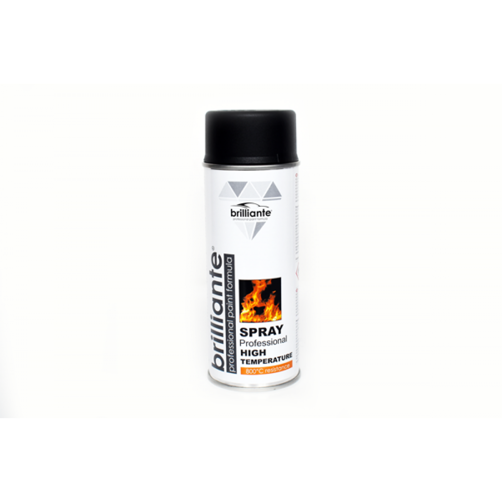 Vopsea spray temperaturi inalte (negru) 400ml brilliante - 01454 - BRILLIANTE