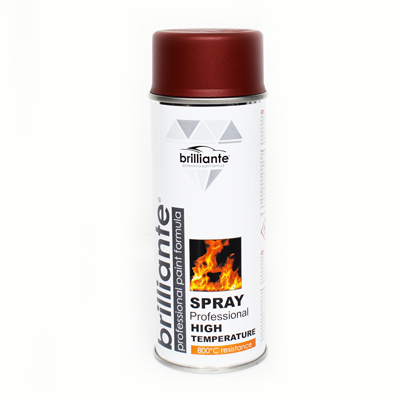 Vopsea spray temperaturi inalte (rosu) 400ml brilliante - 01455 - BRILLIANTE