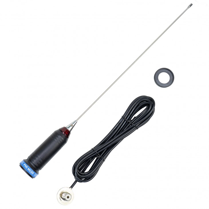 Antena cb pni ml50, lungime 48cm, cu cablu rg58, fara mufa pl259 - PNI-ML50 - PNI