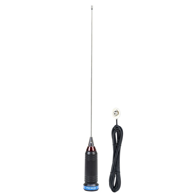 Antena cb pni ml50, lungime 48cm, cu cablu rg58, fara mufa pl259 - 42107 - PNI