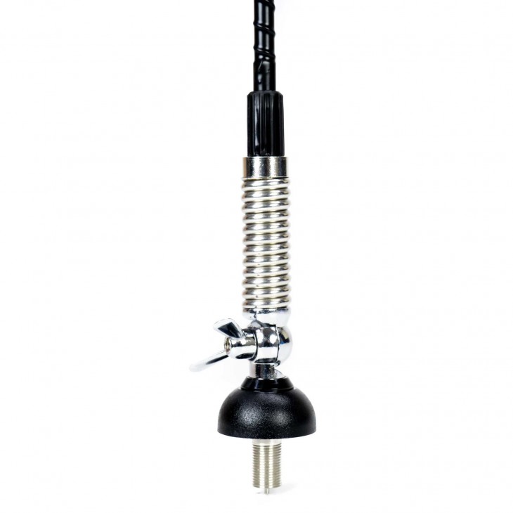 Antena cb pni s60 cu fluture, lungime 59 cm, cu montura, cablu si mufa pl259, fibra de sticla - PNI-S60CAB - PNI