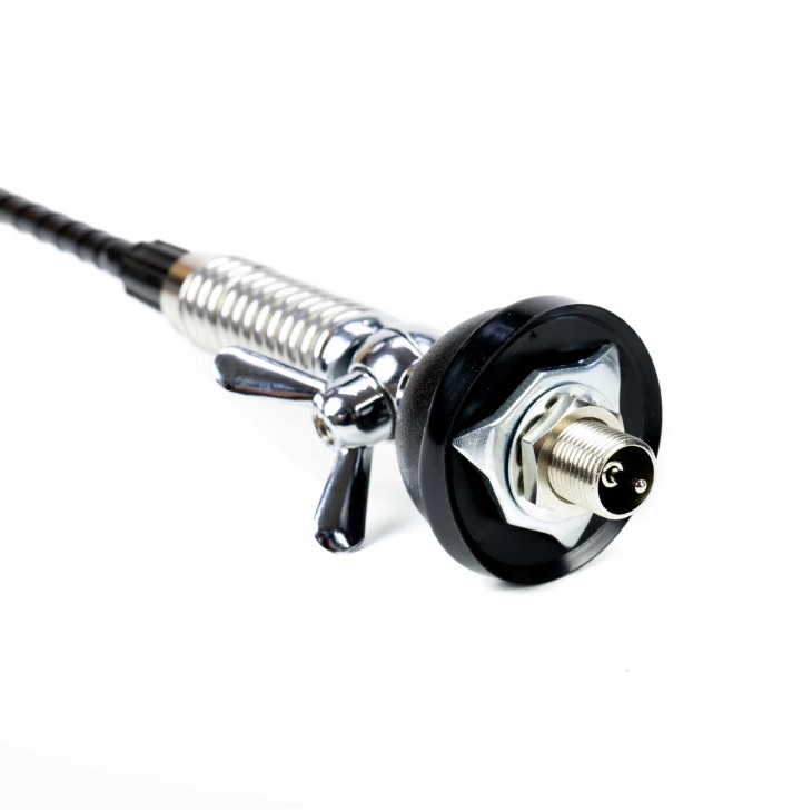 Antena cb pni s60 cu fluture, lungime 59 cm, cu montura, cablu si mufa pl259, fibra de sticla - PNI-S60CAB - PNI