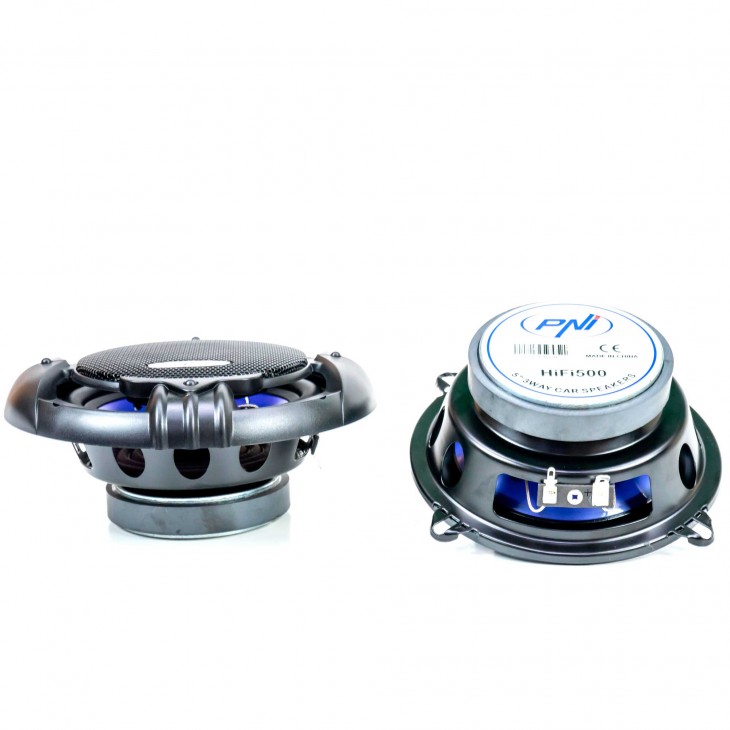Pachet radio mp3 player auto pni clementine 8440, 4x45w usb sd aux 12v + set 2 difuzoare auto coaxiale pni hifi500, 100w, 12.7 cm - PNI-AK005 - PNI