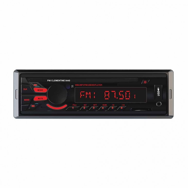 Radio mp3 player auto pni clementine 8440, 4x45w, 12v, 1 din, cu sd, usb, aux, rca - PNI-MP3-8440 - PNI