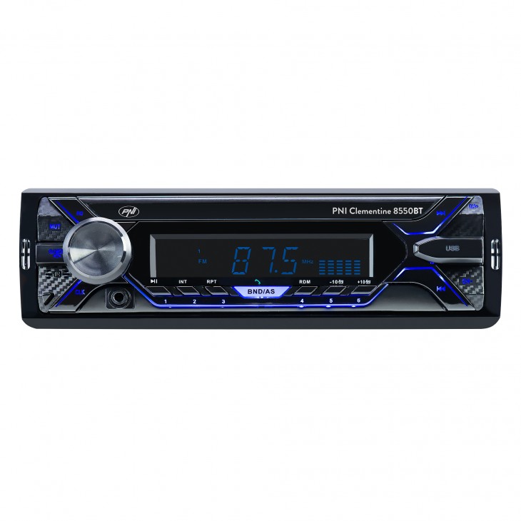 Radio mp3 player auto pni clementine 8550bt, fata detasabila, 4x45w, 12v, 1 din, cu sd, usb, aux, rca - PNI-MP3-8550 - PNI