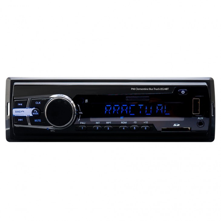Radio mp3 player auto pni clementine bus truck 8524bt rds 4x45w 12v/24v cu sd, usb, aux, rca si bluetooth - PNI-8524BT - PNI