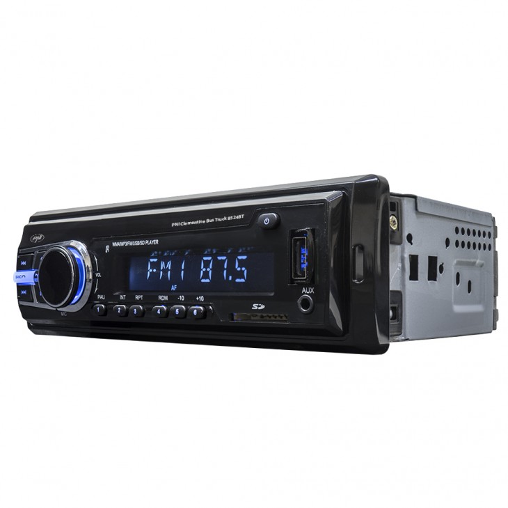 Radio mp3 player auto pni clementine bus truck 8524bt rds 4x45w 12v/24v cu sd, usb, aux, rca si bluetooth - PNI-8524BT - PNI