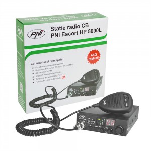 Statie radio cb pni escort hp 8000l 12v 4w cu asq reglabil, functie lock, mufa de bricheta inclusa