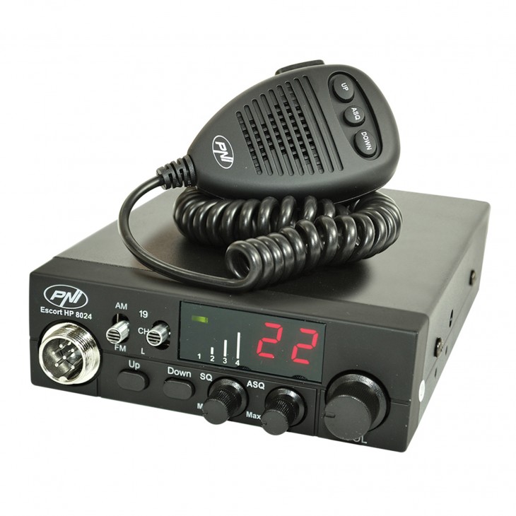 Statie radio cb pni escort hp 8024 12/24v cu asq reglabil - PNI-HP8024 - PNI