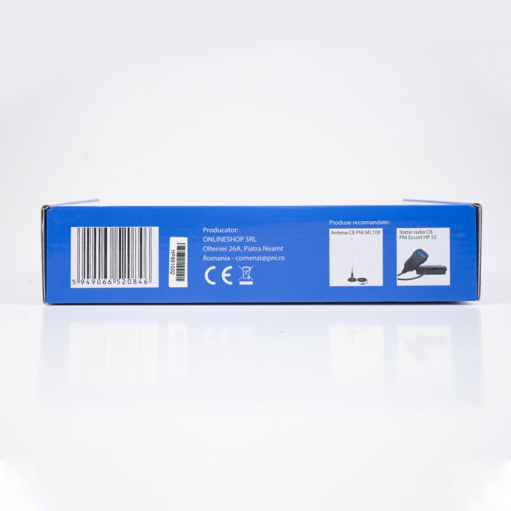 Statie radio cb pni escort hp 8900 asq, 12v/24v, rf gain, roger beep, ctcss-dcs, dual watch am/fm - PNI-HP8900 - PNI