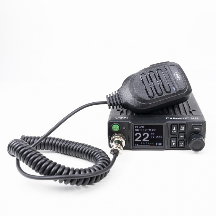 Statie radio cb pni escort hp 8900 asq, 12v/24v, rf gain, roger beep, ctcss-dcs, dual watch am/fm - PNI-HP8900 - PNI