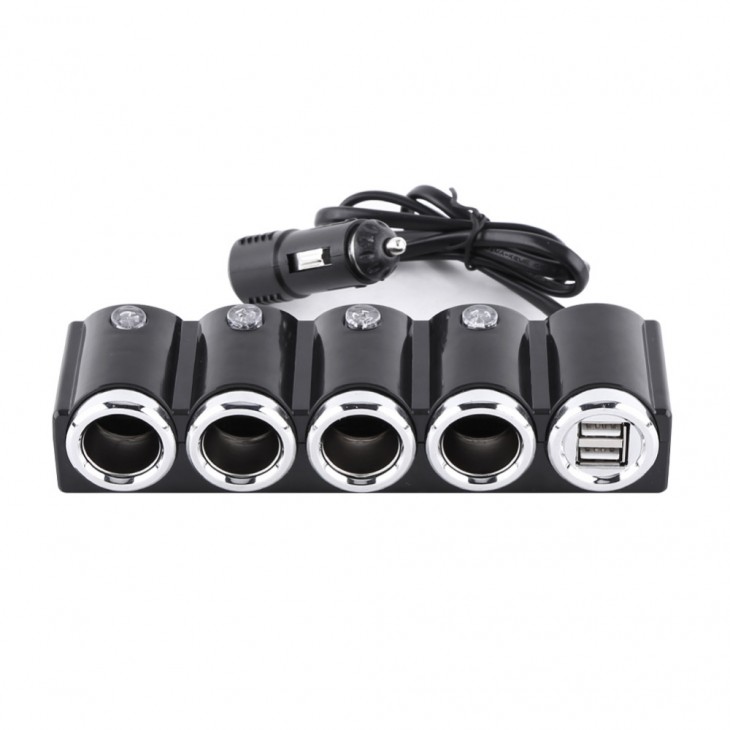 Incarcator auto pni lighter 04 cu 4 iesiri bricheta 12v/24v si 2 iesiri usb (1a), indicator led - PNI-SBR04 - PNI