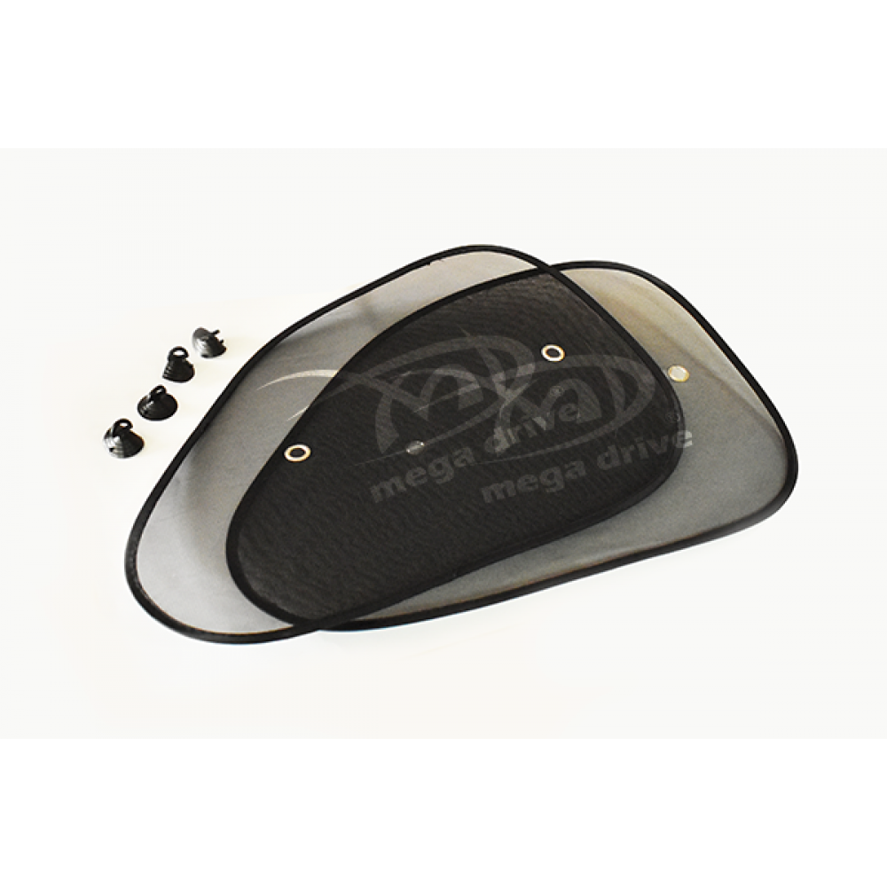 Parasolar lateral negru cu ventuze set 2buc (65x38cm) - 08393 - MEGA DRIVE