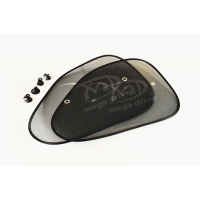 Parasolar lateral negru cu ventuze set 2buc (65x38cm)
