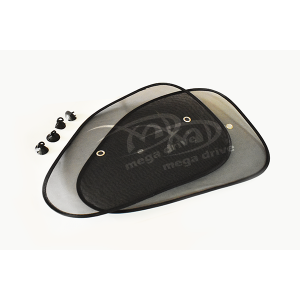 Parasolar lateral negru cu ventuze set 2buc (65x38cm)
