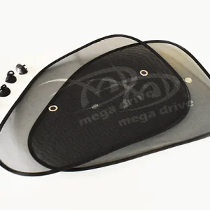 Parasolar lateral negru cu ventuze set 2buc (65x38cm)