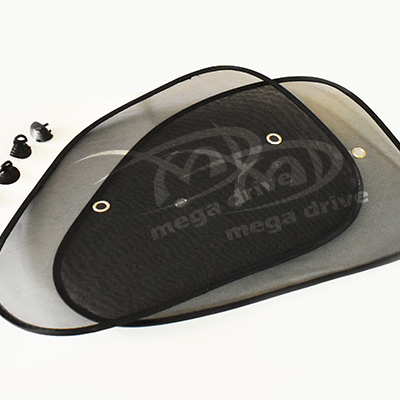 Parasolar lateral negru cu ventuze set 2buc (65x38cm) - 08393 - MEGA DRIVE