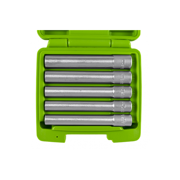 Set 5buc chei tubulare hexagonale lungi 120mm 3/8` jbm - 53545 - JBM