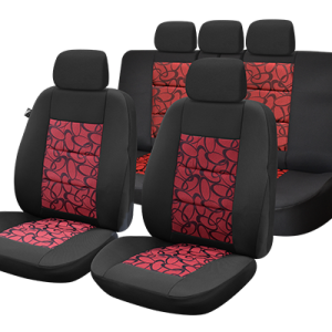 Set huse scaun premium lux - rosu