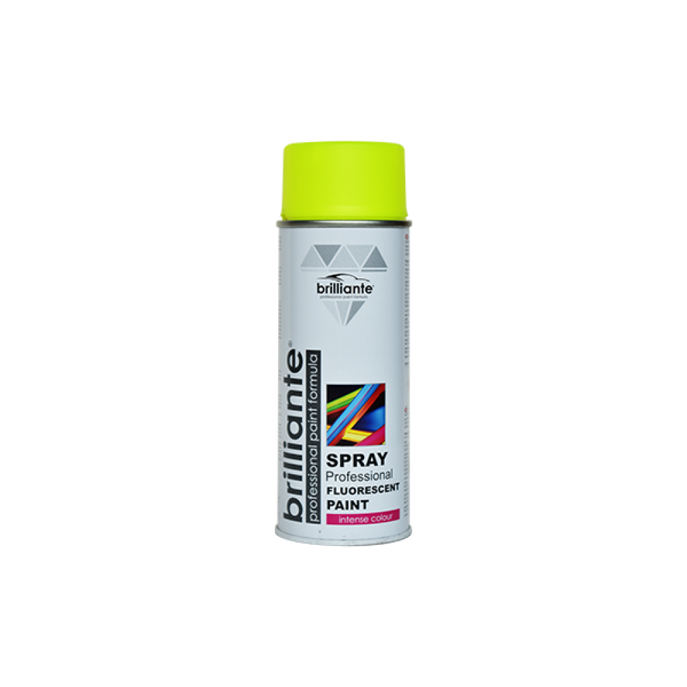 Vopsea spray fluorescenta galben 400 ml brilliante - 10533 - BRILLIANTE
