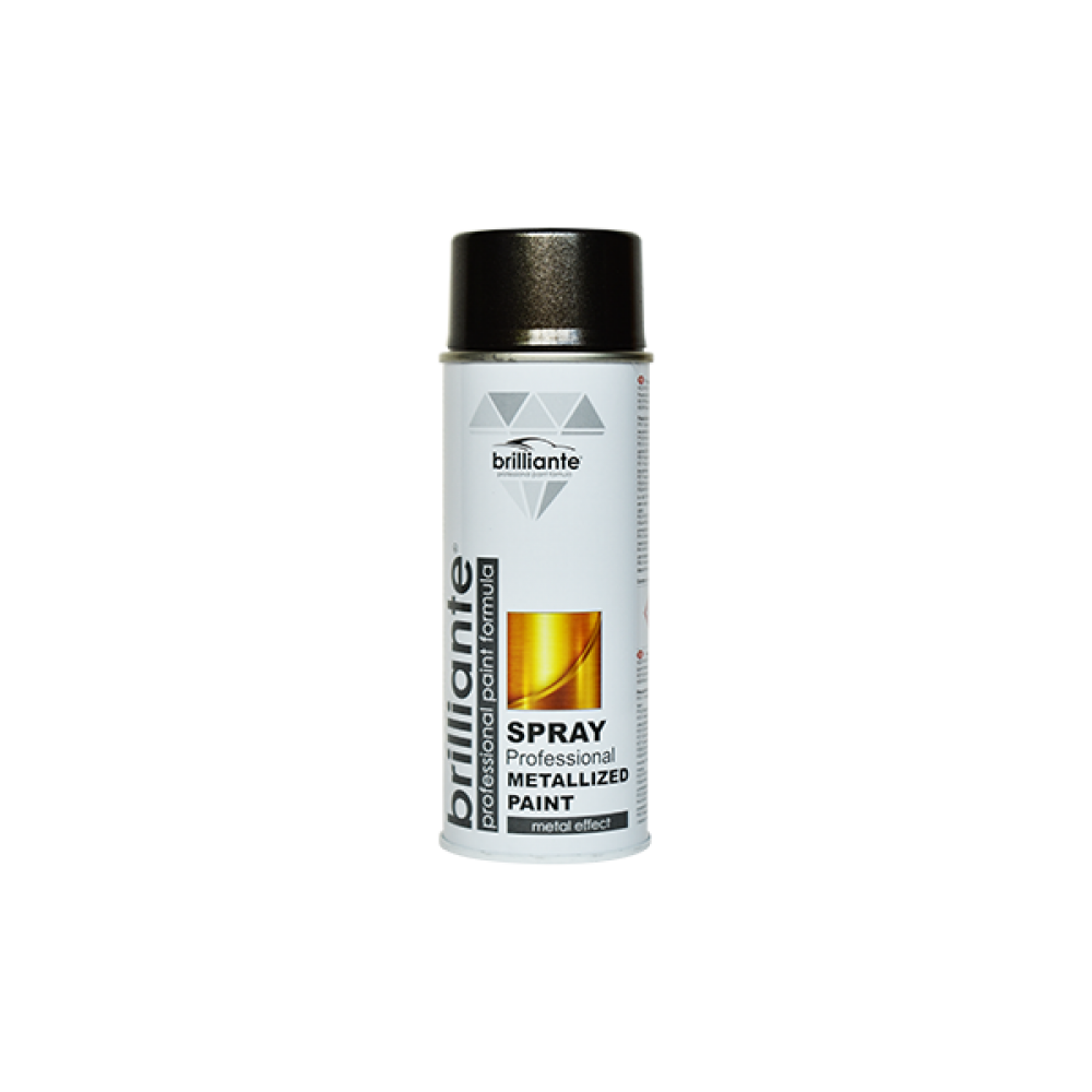Vopsea spray metalizata negru 400 ml brilliante - 10536 - BRILLIANTE