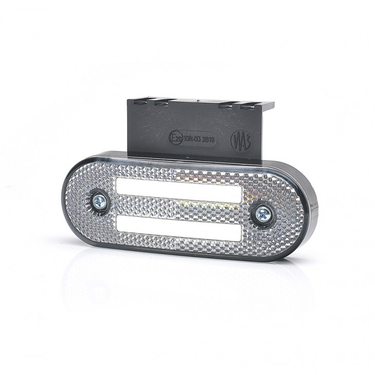Lampa gabarit led 1225 w175, 12v-24v, pozitie alb was - 43488 - WAS