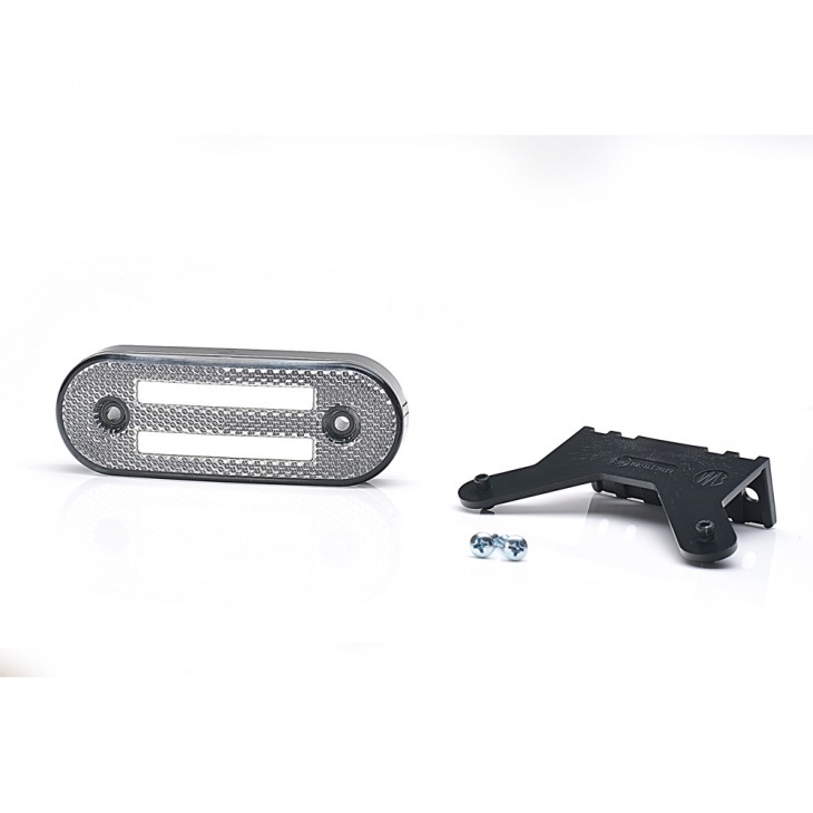Lampa gabarit led 1225 w175, 12v-24v, pozitie alb was - 43488 - WAS