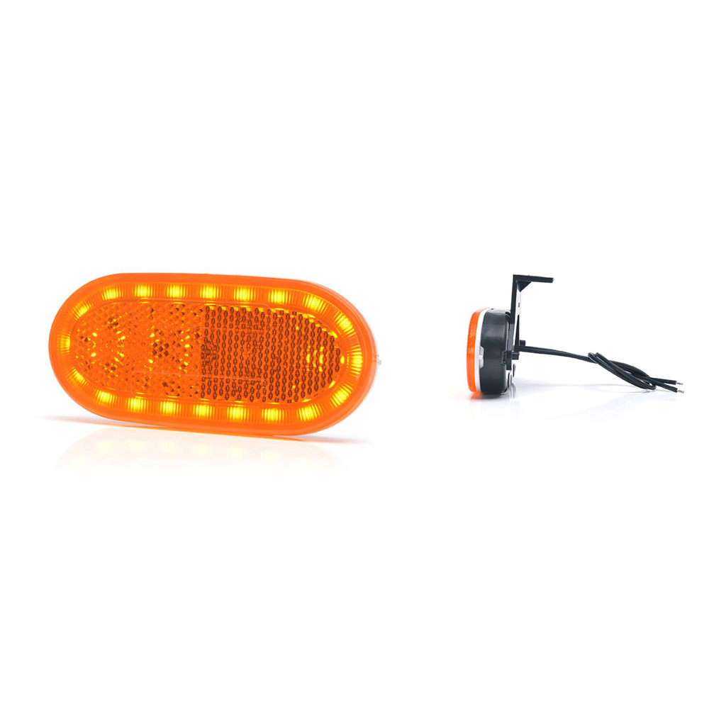 Lampa gabarit led 1386 w197, 12v-24v, pozitie portocaliu was - 43504 - WAS