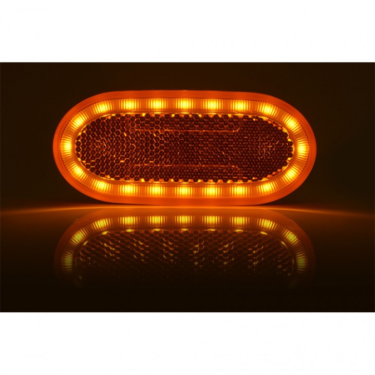 Lampa gabarit led 1386 w197, 12v-24v, pozitie portocaliu was - 43504 - WAS