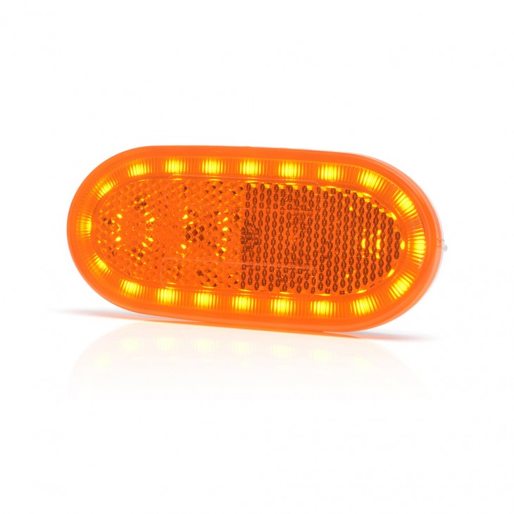 Lampa gabarit led 1386 w197, 12v-24v, pozitie portocaliu was - 43504 - WAS