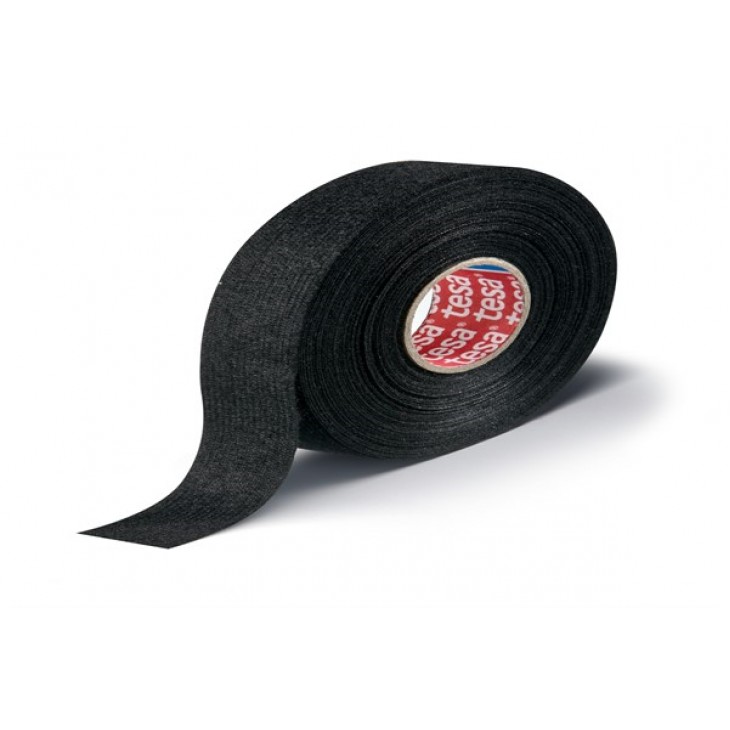 Banda textila cablaje neagra25m/19mm - rezistenta 105c - 51608-00135-00 - TESA
