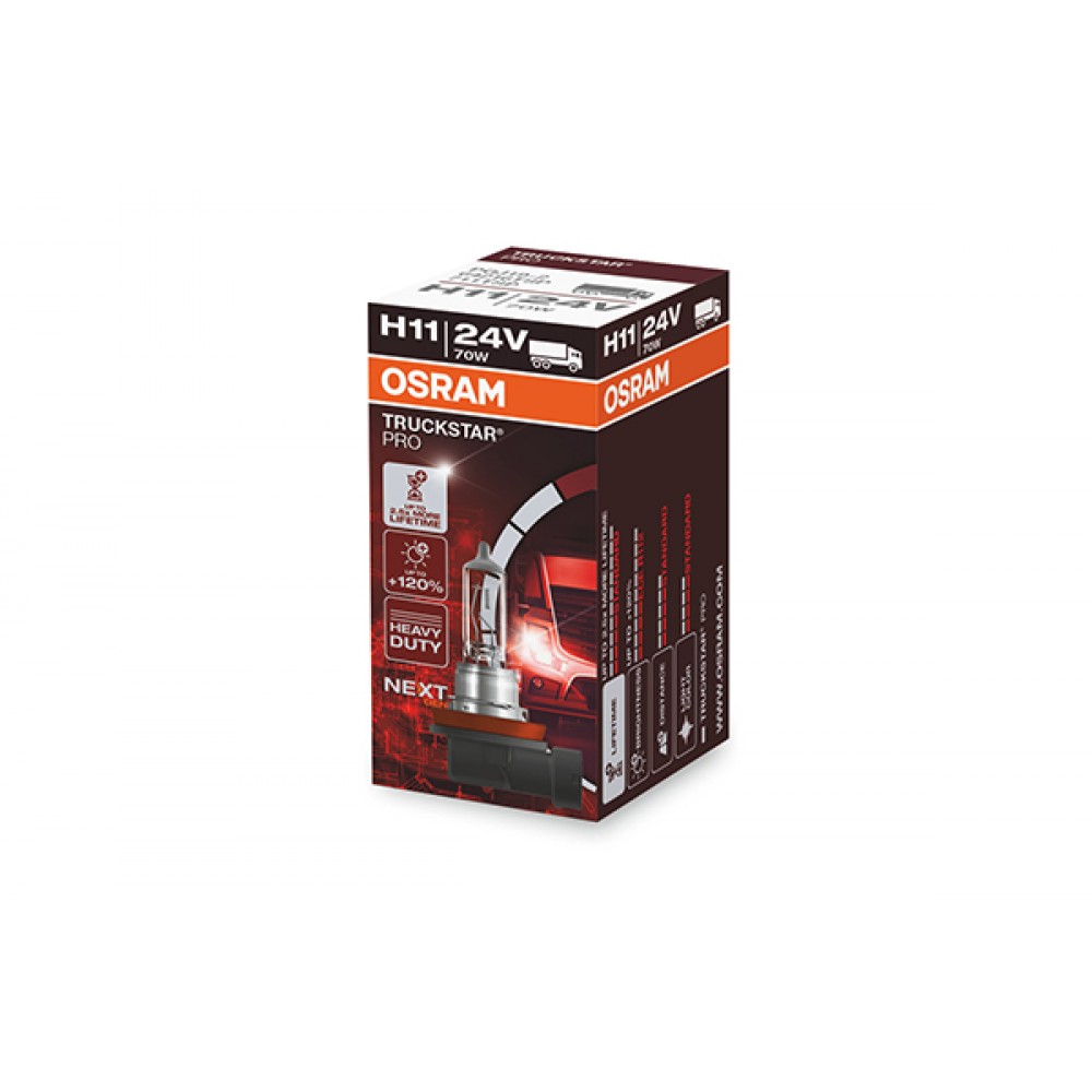 Bec camion 24v h11 70 w truckstar pro +120% nextgen osram - 64216TSP - ams-OSRAM