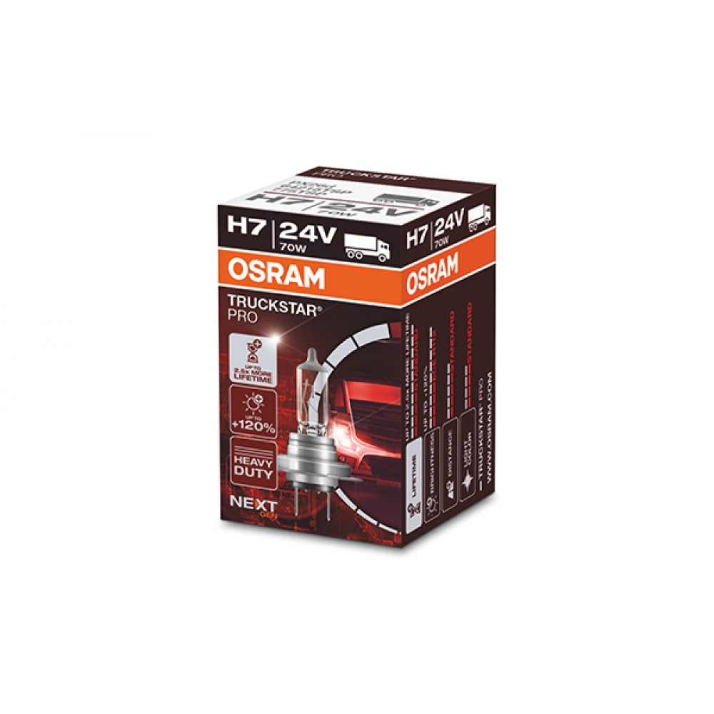 Bec camion 24v h7 70 w truckstar pro +120% nextgen osram - 64215TSP - ams-OSRAM